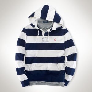 Polo Ralph Lauren Stripes Fleece Pullover Hoodie